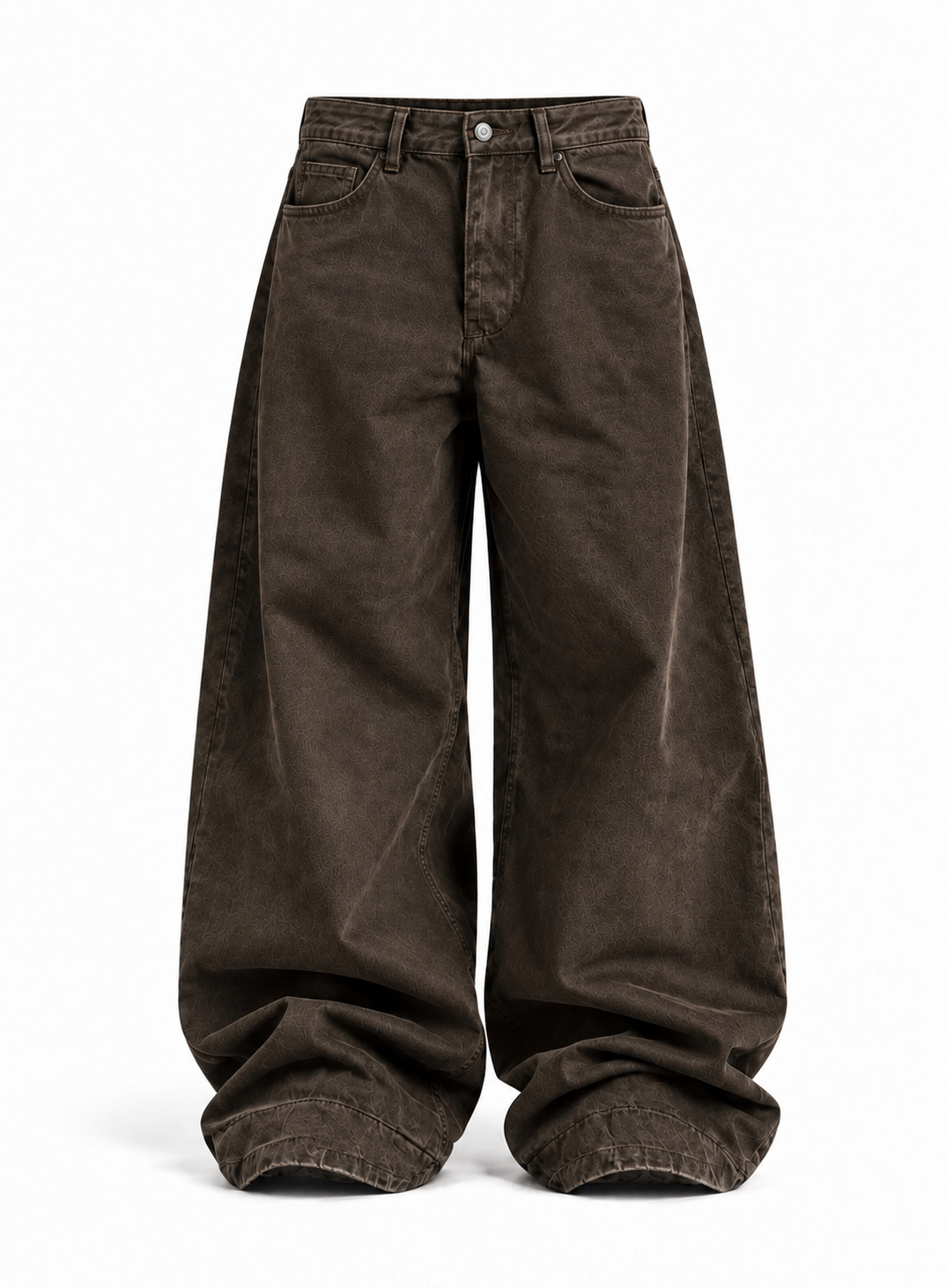 JEANS BALLOON MARRONE