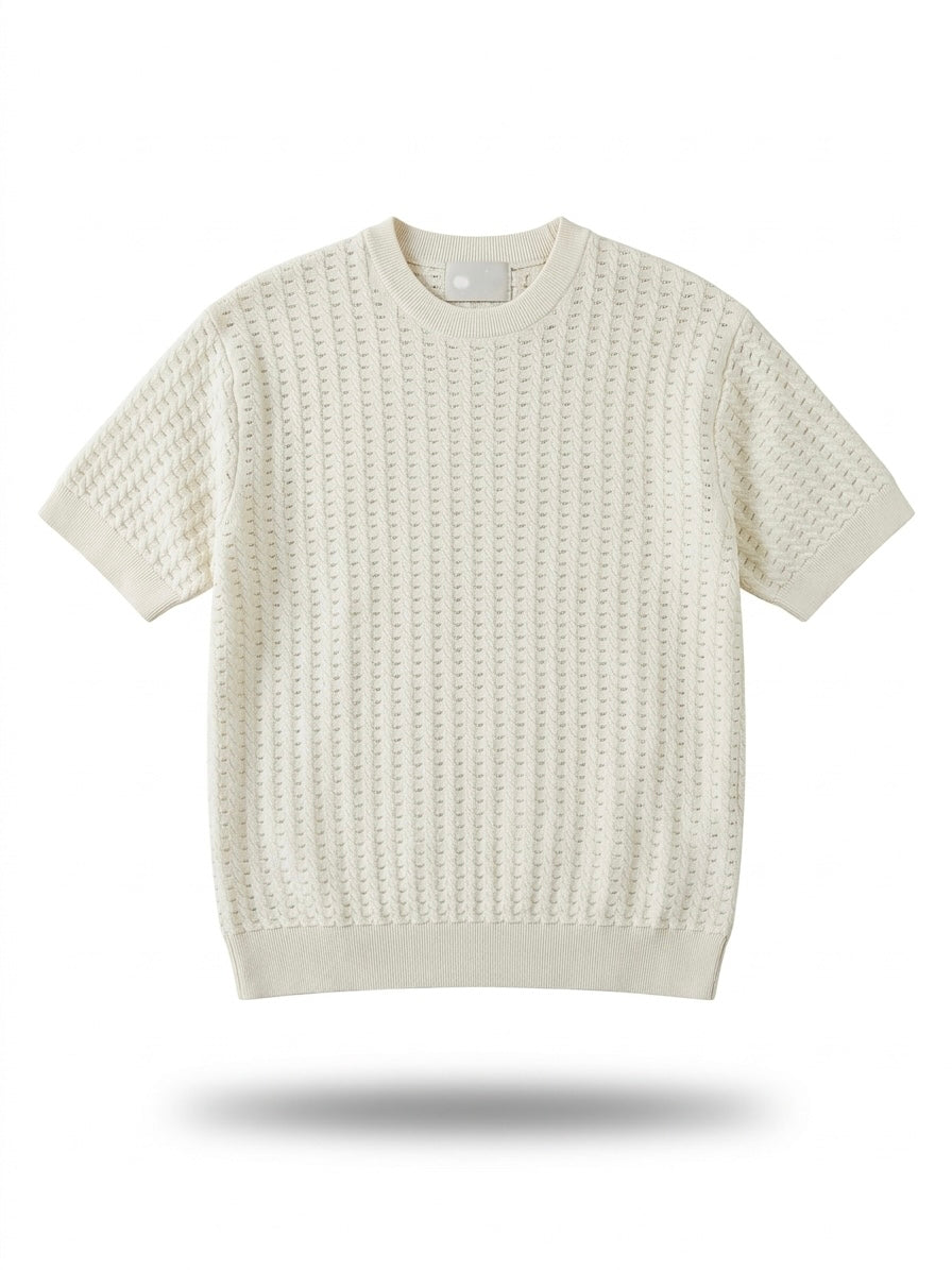 Maglietta in filo beige